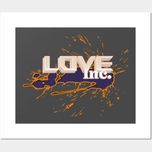 Love Inc - Cream/Orange Posters and Art